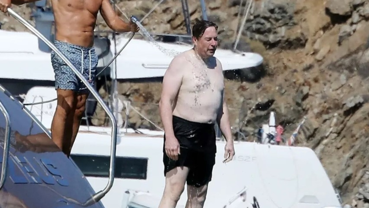 Elon Musk on holiday in Greece last year. Photo: BACKGRID.