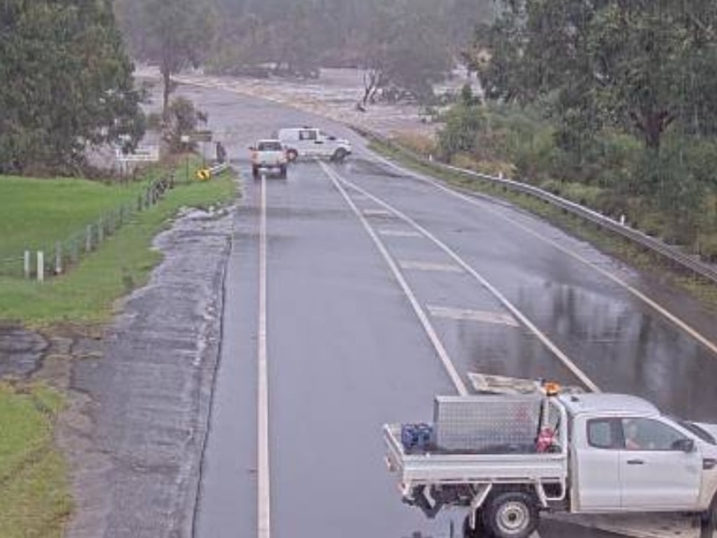 Menangle Bridge at Menangle is now closed due to flooding on April 7, 2022. Picture: Fire and Rescue NSW Macarthur &amp; Wollondilly Region Command