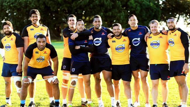 The Waratahs from Western Sydney at training. Picture: Mark Evans
