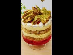 Baklava custard trifle