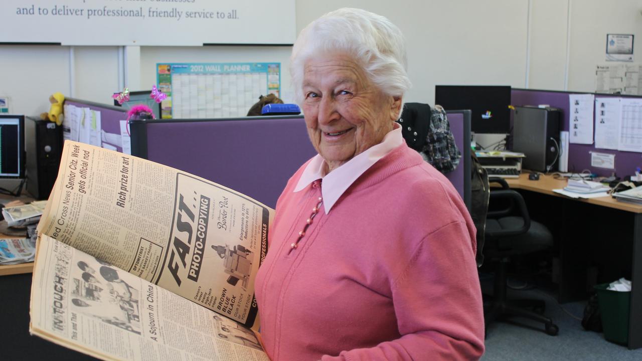 Enid Hamilton spent 22 years writing for the Stanthorpe Border Post. Photo: Daniel Elliott / Stanthorpe Border Post