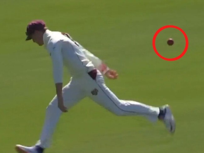 Marnus Labuschagne's controversial catch against New South Wales.