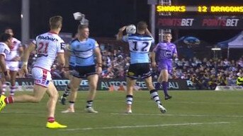 Wade Graham handled the ball in the lead-up to Cronulla's matchwinning try.