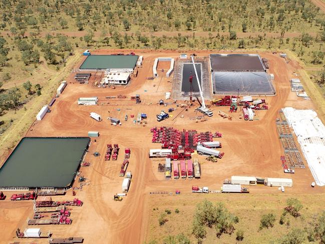 Origin has resumed work at its Kyalla drill site in the Beetaloo Basin Picture Supplied