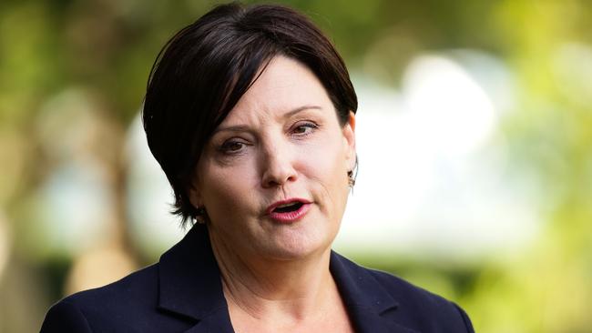 NSW Labor leader Jodi McKay also was treating the by-election as a chance to focus on Western Sydney. Picture: NCA NewsWire / Gaye Gerard