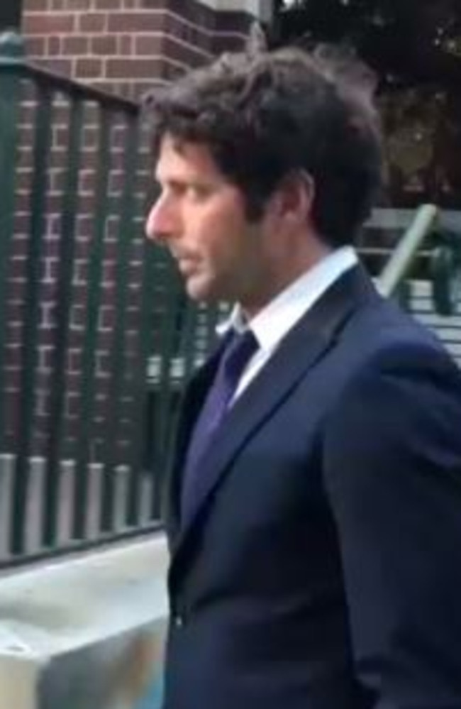 Alberto D’Agostino outside Manly Local Court. Picture: Jim O’Rourke.