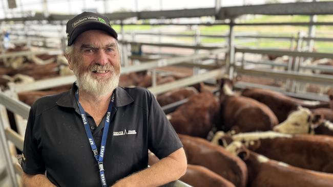 Trevor Ralston from Euroa was disappointed when his Hereford steer weaners made $980 (359kg, 273c/kg) and $900 (315kg, 286c/kg) at the Wodonga weaner sales on day three, and said it was difficult to cop such a big price hit when input costs kept rising.