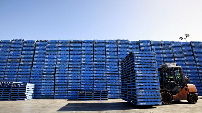 Brambles’ CHEP pallet business is a beneficiary of surge buying. Picture: Bloomberg