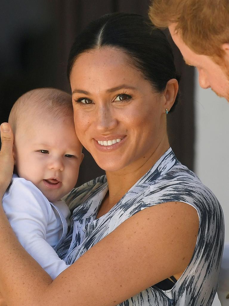 Meghan with baby Archie. Picture: Toby Melville – Pool/Getty Images