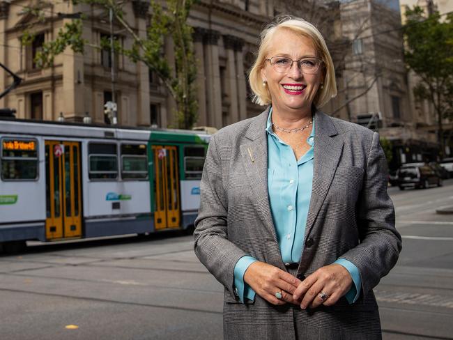 Lord Mayor Sally Capp will advocate for cheaper public transport fares. Picture: Mark Stewart