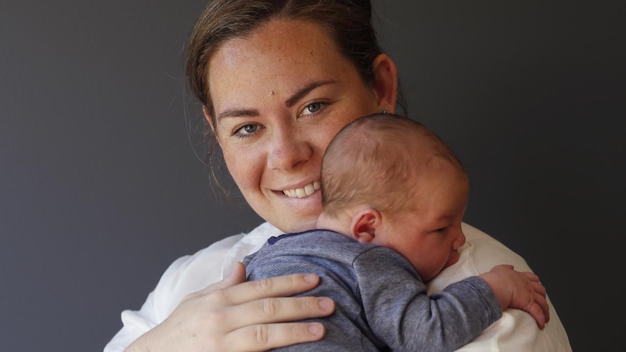 Nikki Bell is a proud mum of baby boy Parker. Picture: David Swift.