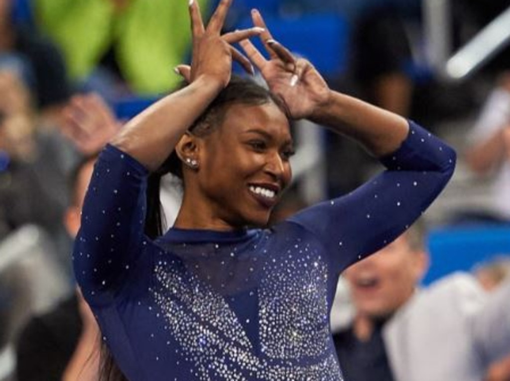 UCLA gymnast Nia Dennis goes viral with Beyonce inspired floor routine