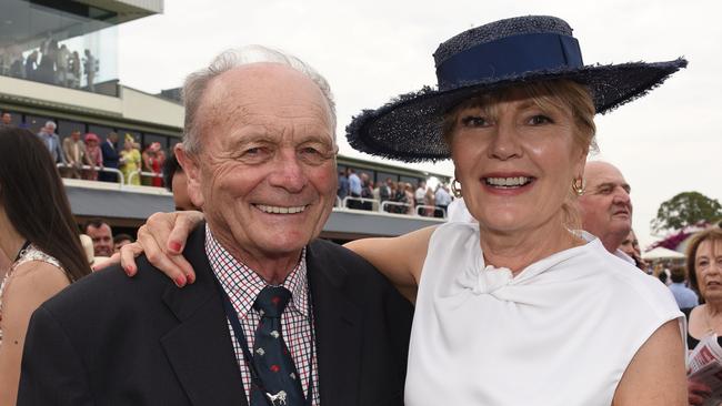 Gerry Harvey and Katie Page. Picture: Steve Holland)