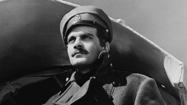 This November, 1965 file photo from Metro Goldwyn-Mayer shows actor Omar Sharif, in the movie based on Boris Pasternak' s Doctor Zhivago.