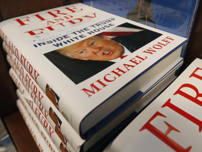 Michael Wolff’s explosive book about the Trump administration has caused a storm in the US. Picture: AP/Steve Helber