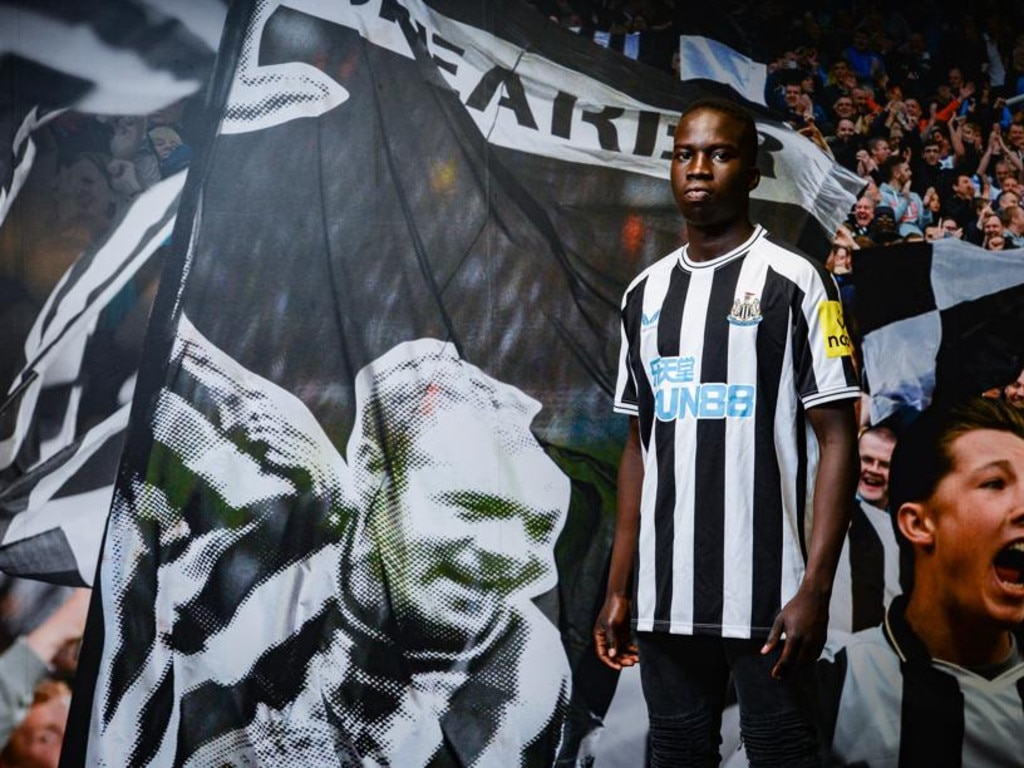 Garang Kuol has been included in Newcastle United’s touring squad. Picture: Serena Taylor/Newcastle United via Getty Images