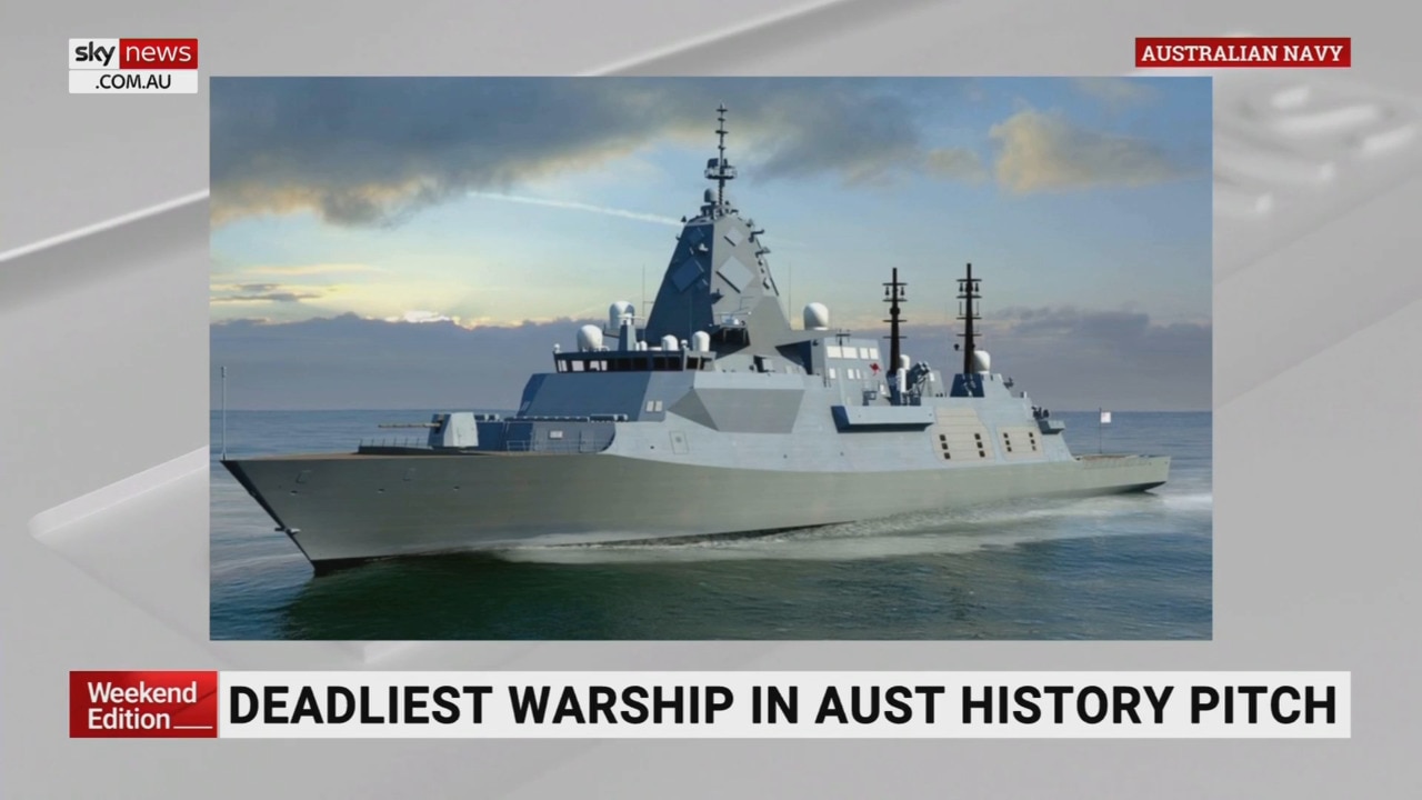 A defence contractor pitches to build the deadliest warship in Australia's history