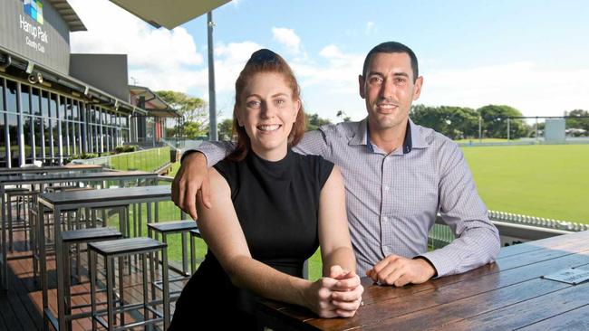 Nicole Giesler is organising the Mackay Melanoma March with help from her older brother Adrian Young. Picture: Emma Murray