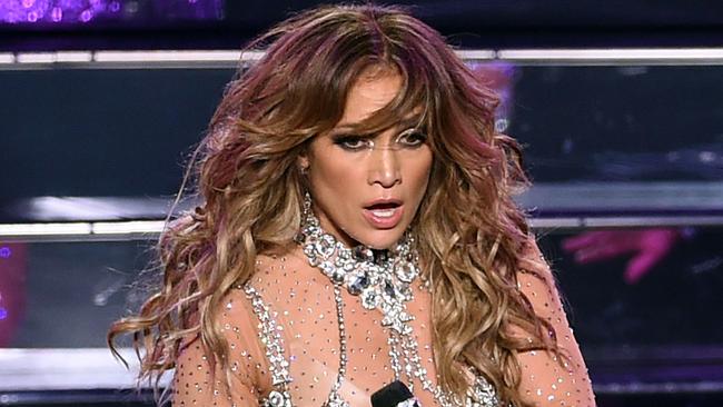 Jennifer Lopez performs during the launch of her residency, Jennifer Lopez: All I Have.