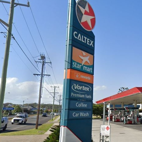 The man is alleged to have robbed the Lord St servo in the middle of the night.