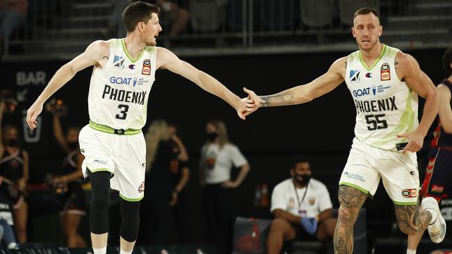 Cam Giddon and Mitch Creek combined to keep the Phoenix in it. Picture: Getty Images