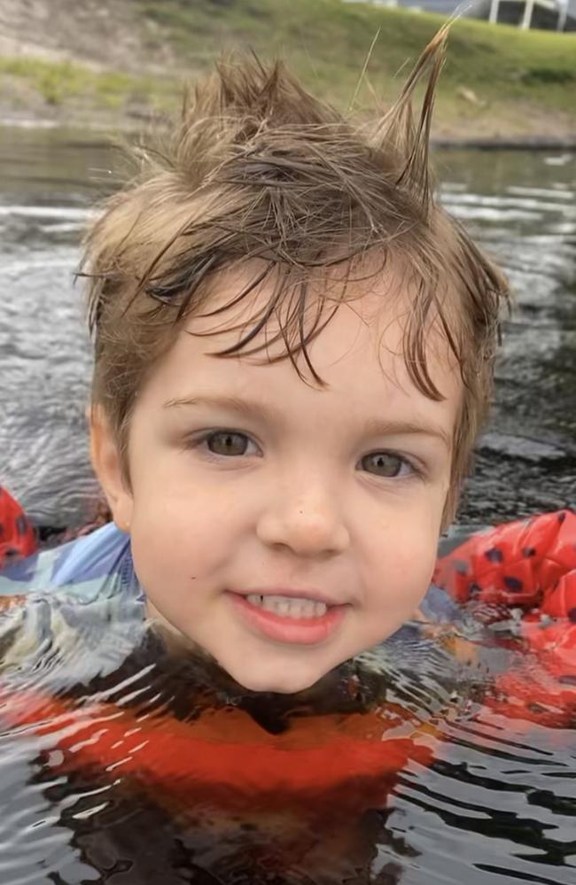 Harlen’s father is urging parents to take swim safety seriously this summer. Picture: Supplied