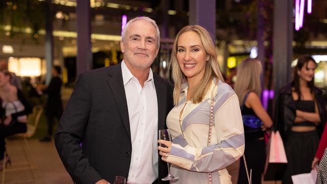 Brad Rose and Kimberley Partridge at the Victoria's Secret Queensland Flagship Store Opening at Pacific Fair. Photo: Celeste Humphrey
