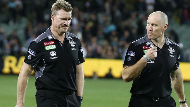 Nathan Buckley’s coaching future remains up in the air. Picture: Sarah Reed