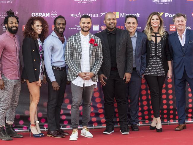 17 May 2015. Eurovision Song Contest in Vienna. Guy Sebastian on the red carpet of the opening night. Pic Ella Pellegrini