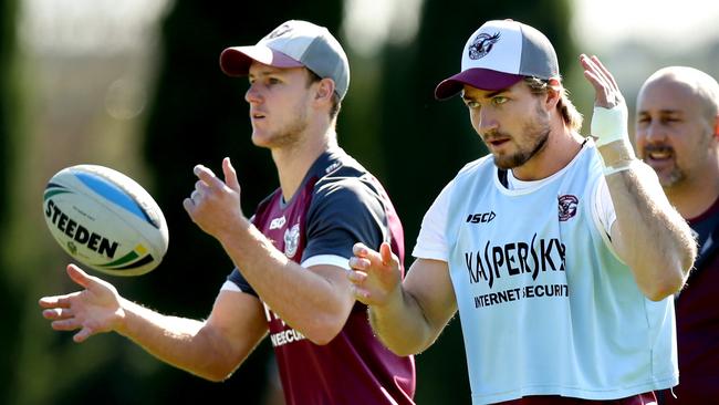 Reunited and it feels so good... Daly Cherry-Evans and Kieran Foran have a combined MVP Index of 150.35. Picture: Gregg Porteous