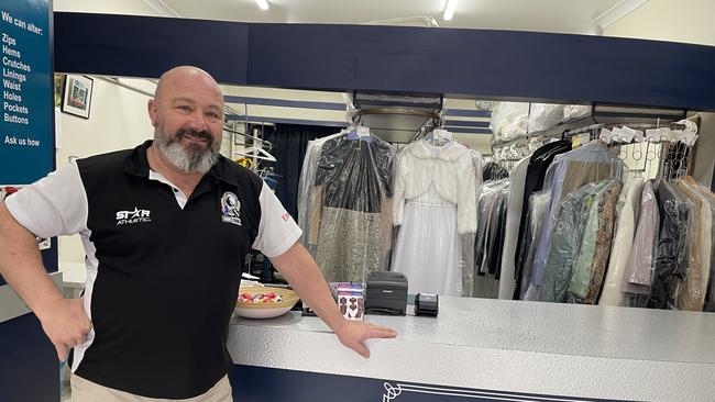 Tony Chiodo of Saville Row Prestige Dry Cleaners is retiring after 44 years of pressing and steaming people's clothes. Picture: supplied.