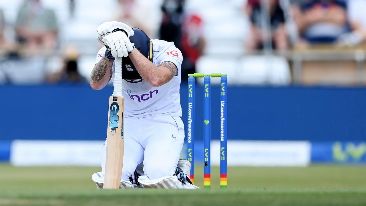 Ben Stokes hit six fours and five sixes in his innings of 80. (Photo by Stu Forster/Getty Images)