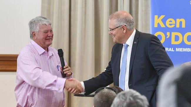 Australian Prime Minister Scott Morrison joined federal member for Flynn Ken O'Dowd in Gladstone on the final day of campaigning ahead of the 18 May federal election.