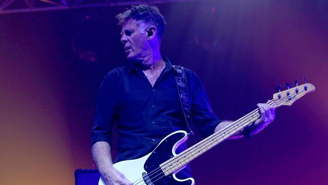 Midnight Oil bassist Bones Hillman has passed away at his home in America after losing his battle with cancer. Picture: Patrick Gee