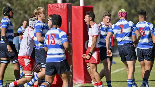 Ipswich Grammar fullback Seamus King-Smith scored a hot-stepping try to open the match.