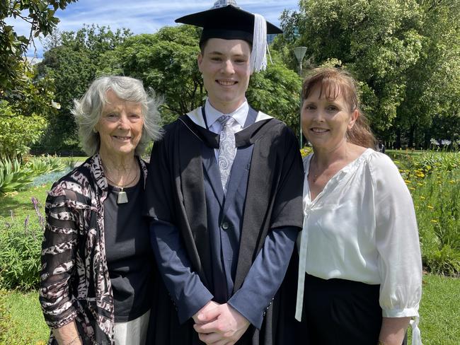 Andrew Newell graduated with a Juris Doctor at the 2024 University of Melbourne graduations. Picture: Himangi Singh