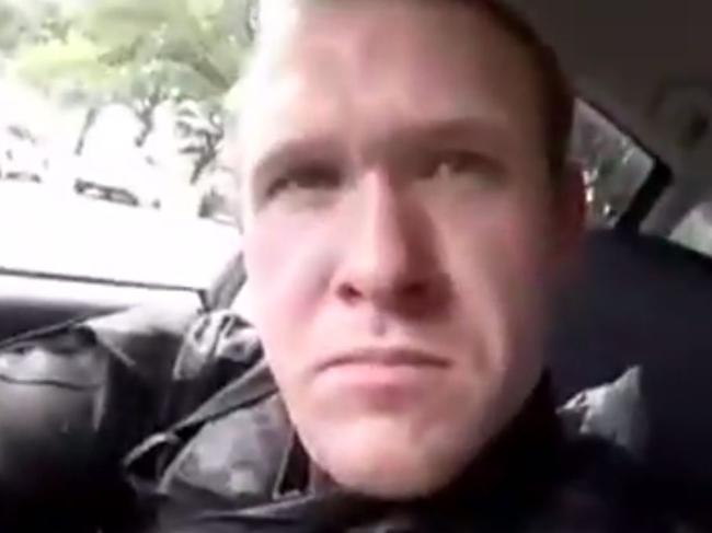 15/03/2019 Screengrab of shooter believed to be Brenton Tarrant as he shoots through a Christchurch Mosque. Source: YouTube