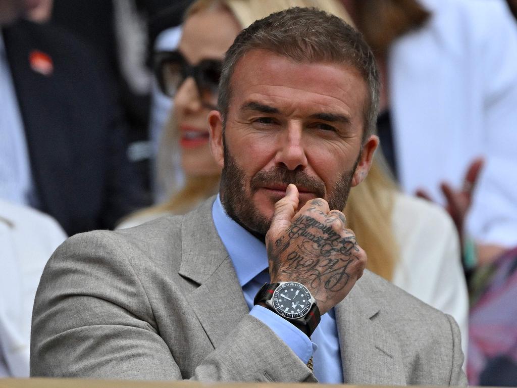 People often show photos of David Beckham for hair inspiration. Picture: Glyn KIRK/AFP