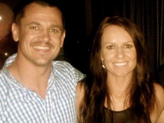 Chad Robinson with his sister Monique Brennan, who posted an emotional message to Facebook last night. Picture: Supplied