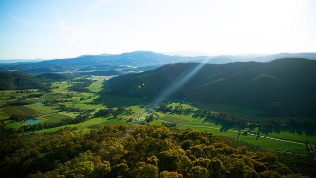 The view over King Valley from Powers Lookout