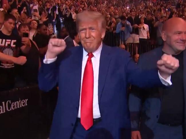 Donald Trump rocked up to UFC 316.