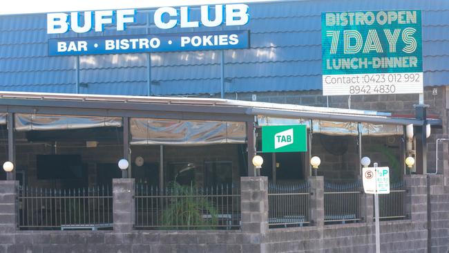 The Buff Club on the Stuart Highway was identified as a public exposure site. Picture: Glenn Campbell