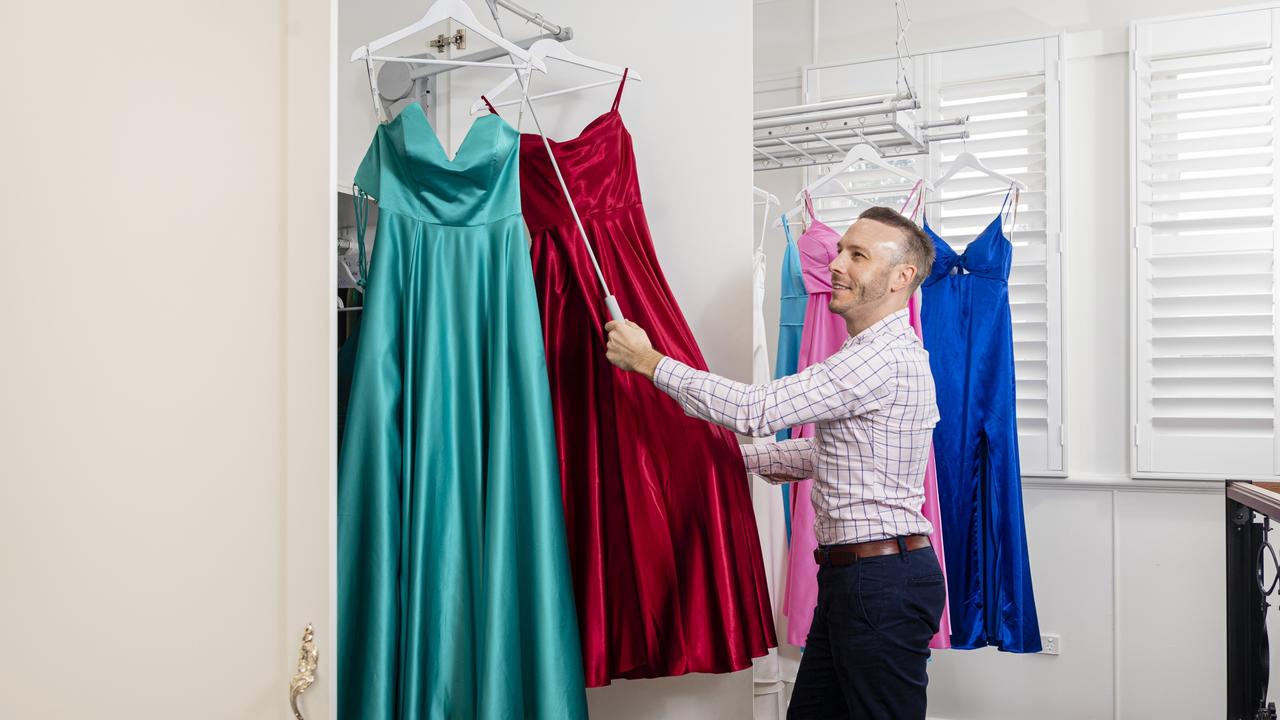 David Walker of Brandaquarium in the Touch of Romance Bridal and Formal showroom in Highfields, Thursday, March 28, 2024. Picture: Kevin Farmer