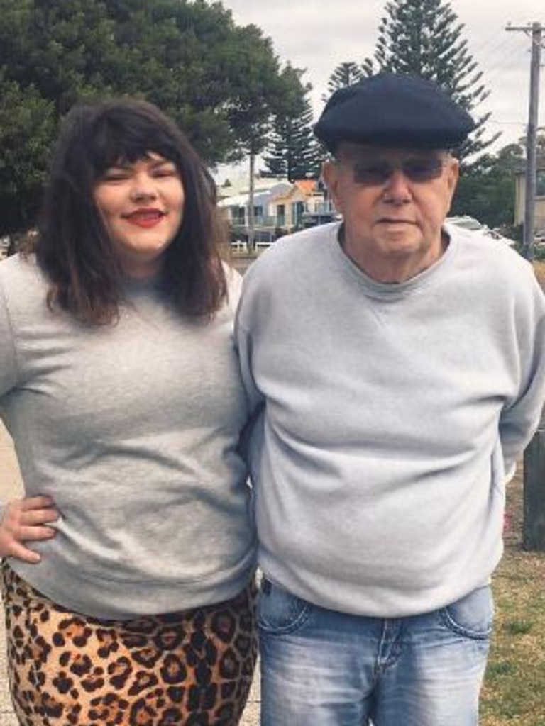 Mary and her dad. Source Instagram