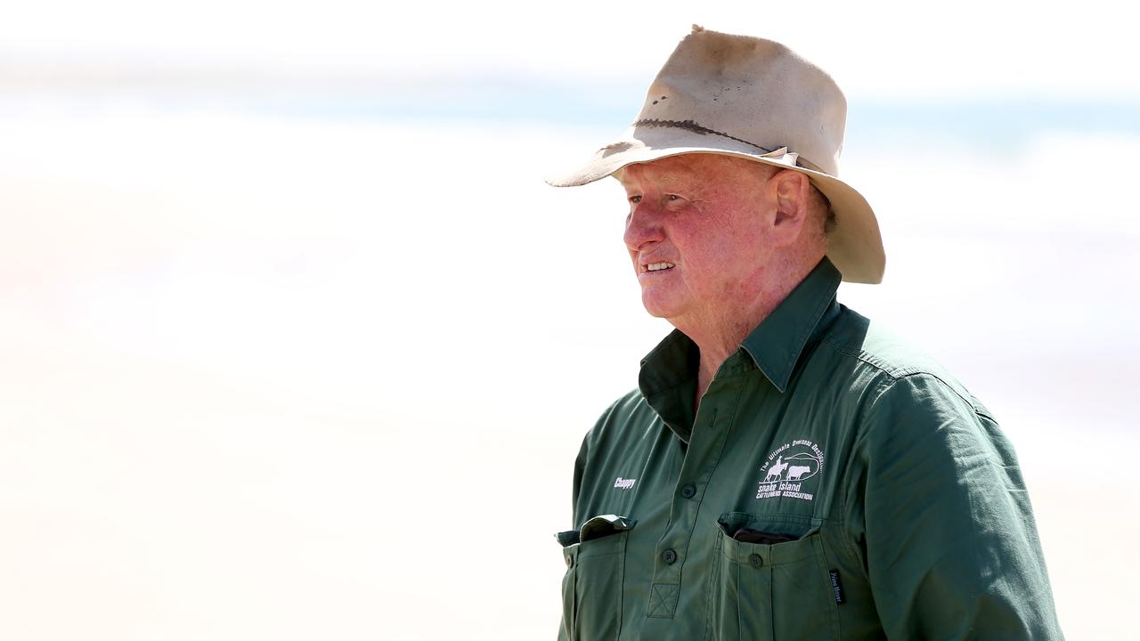 Bruce Chapman — or ‘Chappy’ as he’s better known — is a beef farmer from Toora who acts as the designated handyman, driver and courier, using his fishing boat to bring supplies to the island. Picture: Andy Rogers