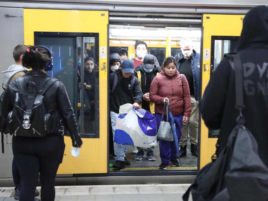 Train services are reduced, delayed or not running at all on Friday. Picture: John Grainger