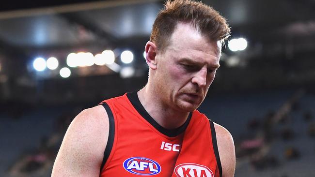 Brendon Goddard will play his last game for the Bombers. Picture: Getty Images