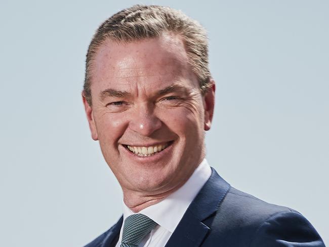 [EMBARGO 10pm ADELAIDE TIME] Christopher Pyne poses for a picture overlooking Adelaide at the Skye Lookout, Friday, March 1, 2019. Picture: MATT LOXTON