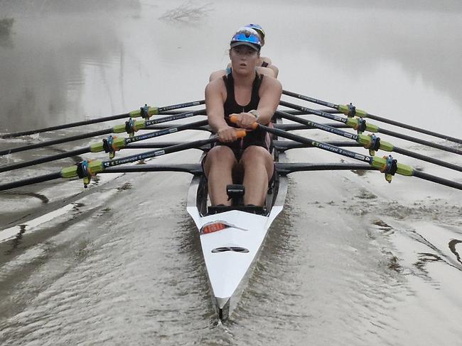 Gippsland Grammar's female under-21 coxed quad scull with stroke Ella Gerrand. Picture: Supplied.