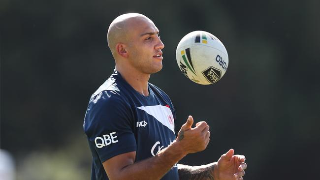 As happy as Ferguson has been at the Roosters, somethings are bigger than football. Picture: Brett Costello